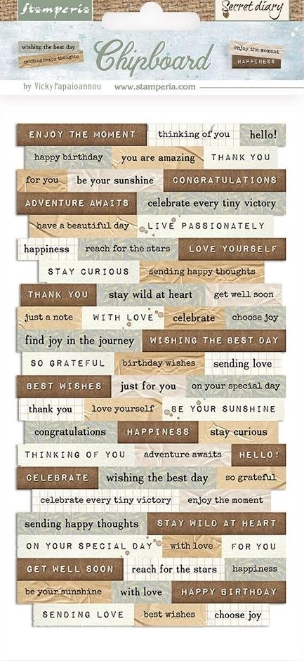 Stamperia spaanplaat - Zoete winter